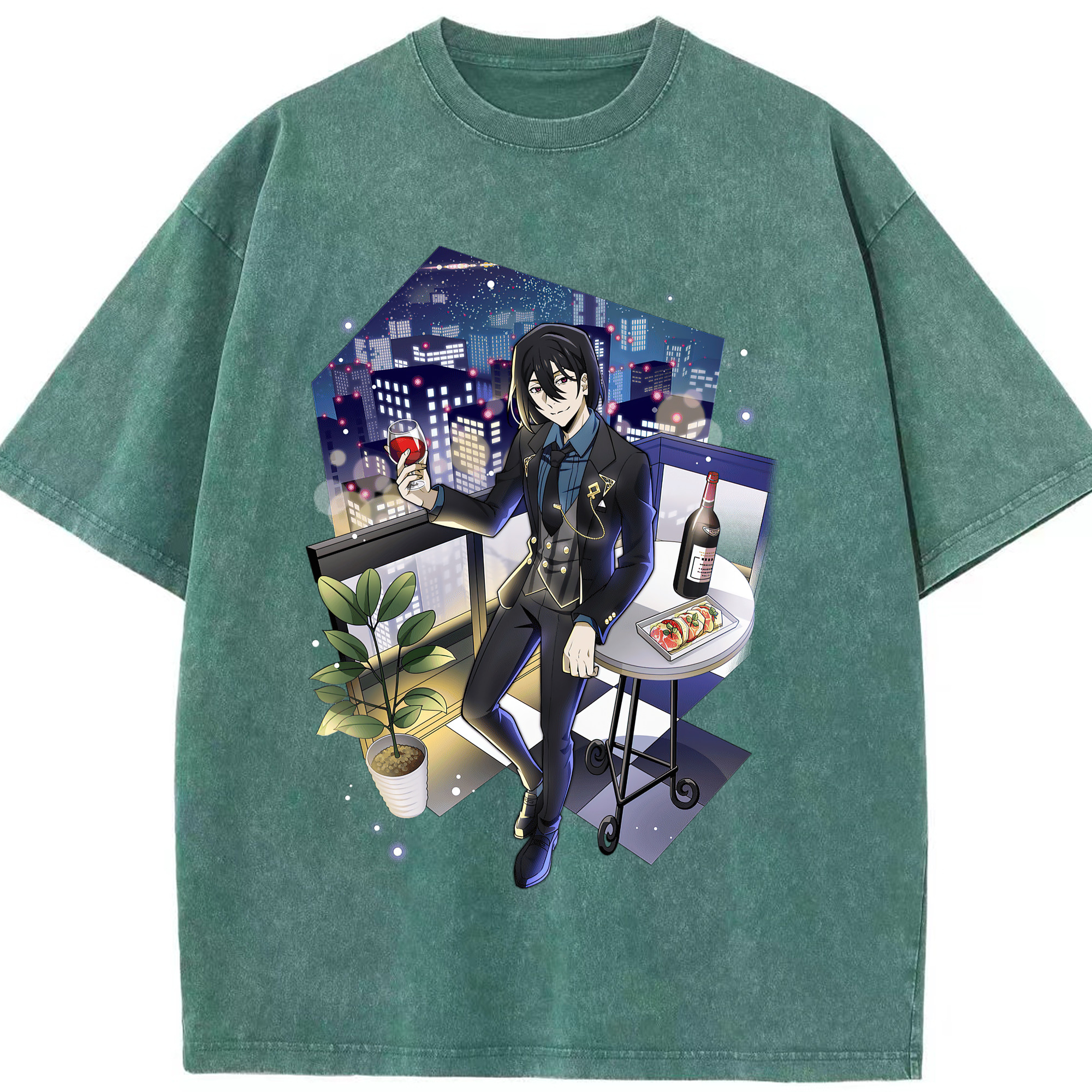 （画像用） 文豪ストレイドッグス Bungo Stray Dogs 綿100% ヴィンテージ風 半袖Tシャツ（フロントプリント）